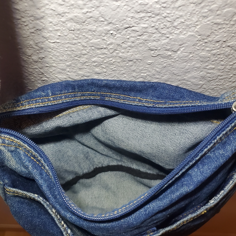 Denim Crossbody Bag - Picture 7 of 9